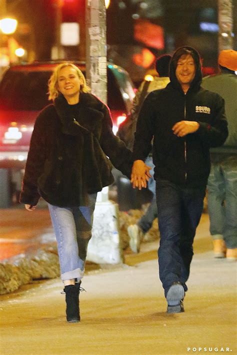 Norman Reedus And Diane Kruger Kissing In Nyc March 2017 Popsugar