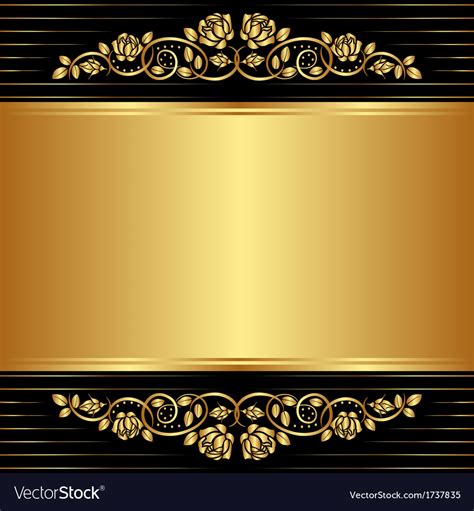 Gold Background Royalty Free Vector Image Vectorstock