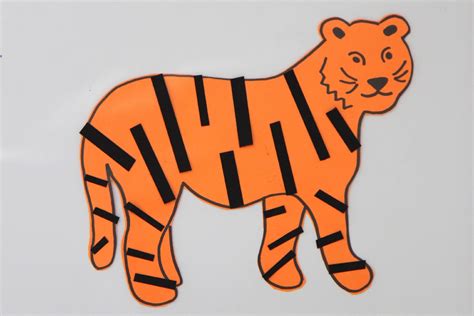 Toddler Approved Sticky Tiger Craft For Kids