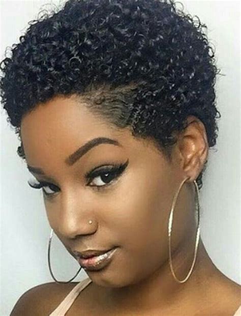 Looking Good Short Natural Curly Tapered Hairstyles On Black Women For