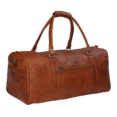 Personalized Leather Duffle Bag Mens Women Overnight Etsy