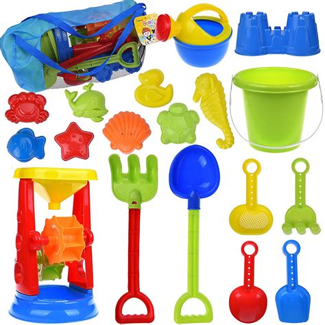 Kids Beach Sand Toys Set For T With Sand Moldsmesh Bag Sand Wheel