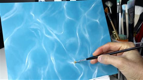 How To Paint Water Realistic Water Reflection Painting Tutorial Youtube