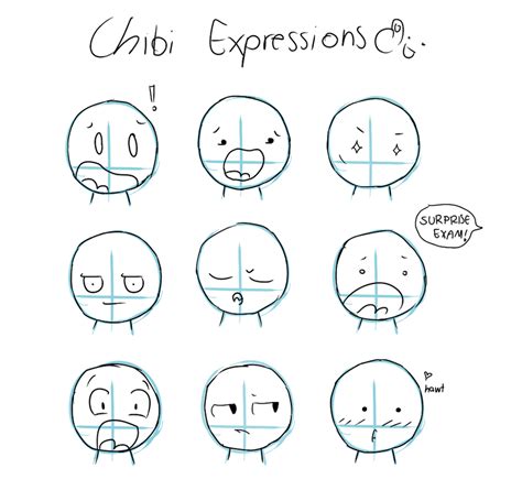 Chibi Anime Facial Expressions Emotions Chart Chibi Poses Desenho Images And Photos Finder