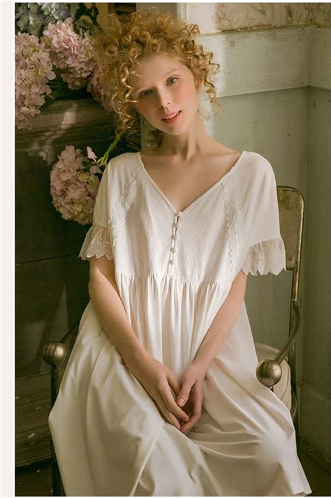 Vintage Victorian Cotton Nightgown Chemise Edwardian French Etsy