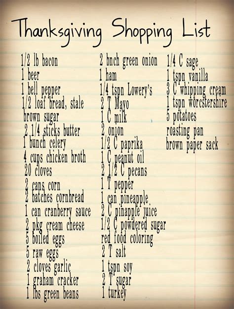 For the main dish, a turkey recipe is an absolute must, of course. Thanksgiving shopping list, Thanksgiving dinner, Stick of ...