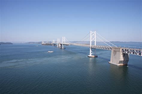 Seto Ohashi Bridge Central Kagawainland Kagawa Culture Compass