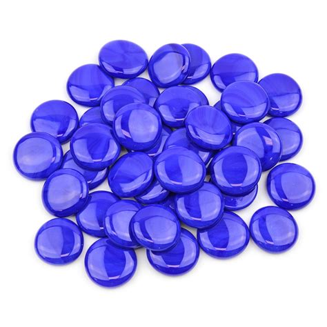 Sapphire Blue Opaque X Large Glass Gems By Gemnique