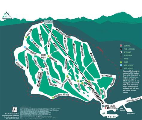 White Pine Ski Area Trail Map Onthesnow