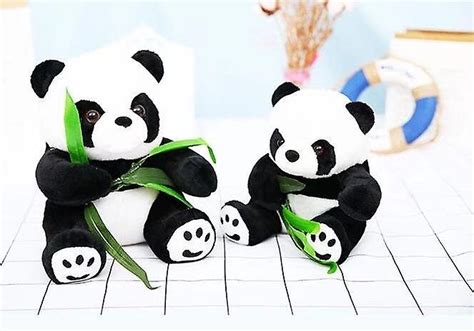 Bambu Panda Söt Mjuk Tvättbar Panda Plysch Tygdjur Panda Björn Panda
