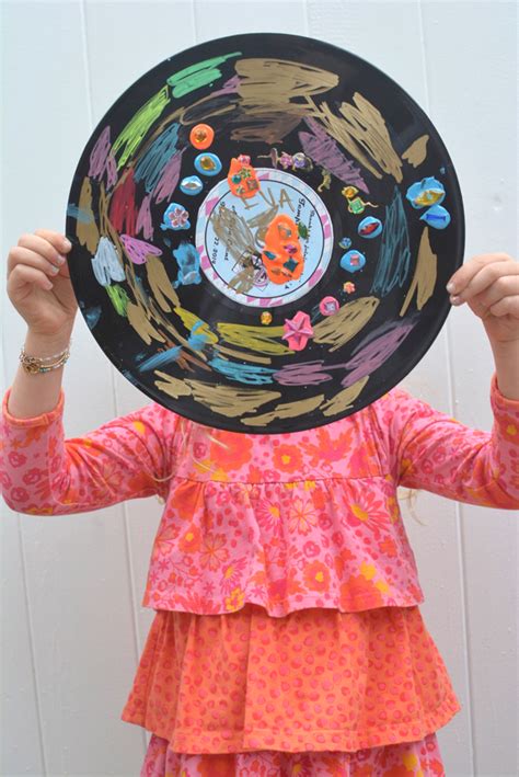 Rockin Records Easy Art Project For Kids Meri Cherry