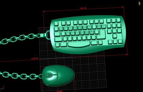 Keyboard And Mouse 3d Model 3d Printable Cgtrader