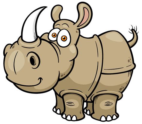 Illustration Of Cartoon Rhino The Sentinel