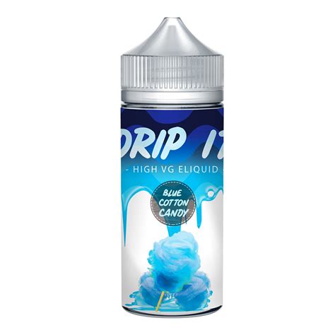 Drip It Blue Cotton Candy 0 Nicotine E Liquid 7030 Vgpg 100ml