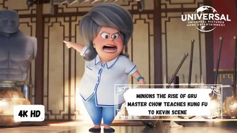 Minions The Rise Of Gru 2022 4k Hd Master Chow Teaches Kung Fu To
