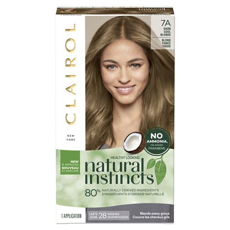 Clairol Natural Instincts Semi Permanent Hair Color 7a Dark Cool