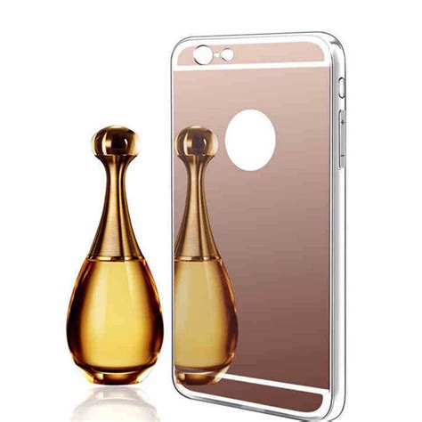 iphone 7 glass mirror case auroralove silver luxury beauty makeup case soft slim glass mirror