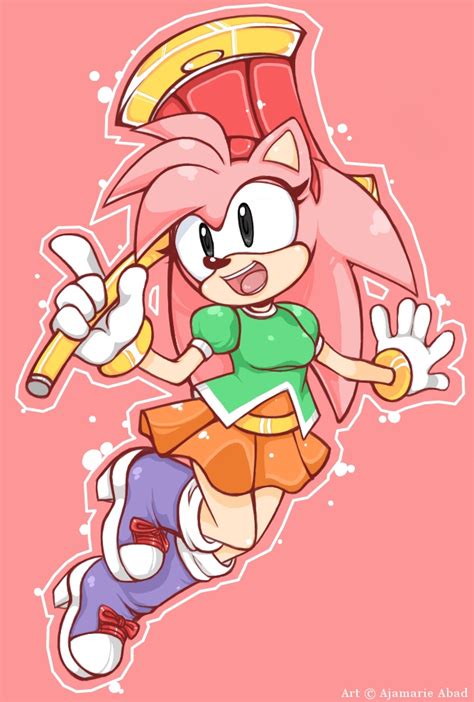 Classic Amy Rose Sonic Stuff Pinterest