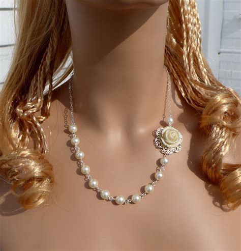 Bridal Bridesmaid Necklace And By Sunvdesigns On Etsy