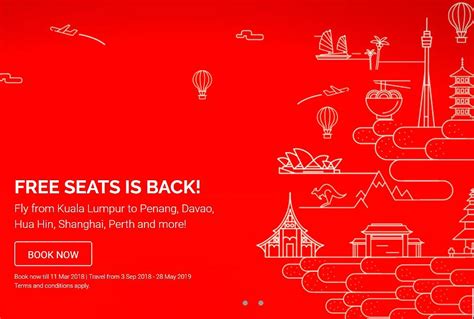 Fly to your favorite domestic and international destinations with the lowest price possible. AirAsia Free Seats 2018 - Economy Traveller