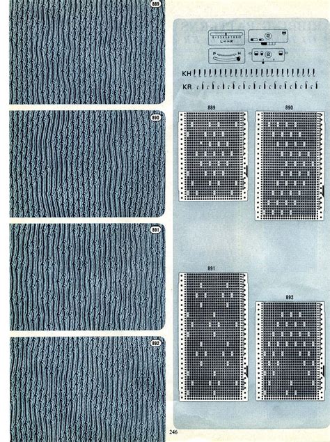 machine knitting patterns brother punch card pattern vol 5 etsy