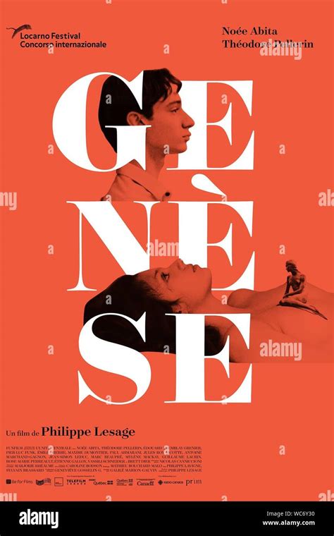 Genesis Aka Genese Canadian Poster In French From Top Theodore Pellerin Noee Abita 2018