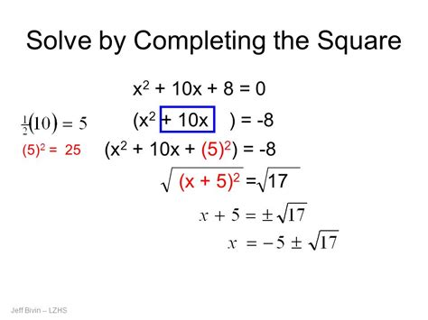 If this is not the case, then simply divide both sides by the leading the process for completing the square always works, but it may lead to some tedious calculations with fractions. Solve by completing the square, ALQURUMRESORT.COM