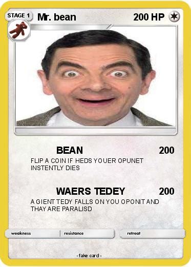 Pokémon Mr Bean 666 666 Bean My Pokemon Card