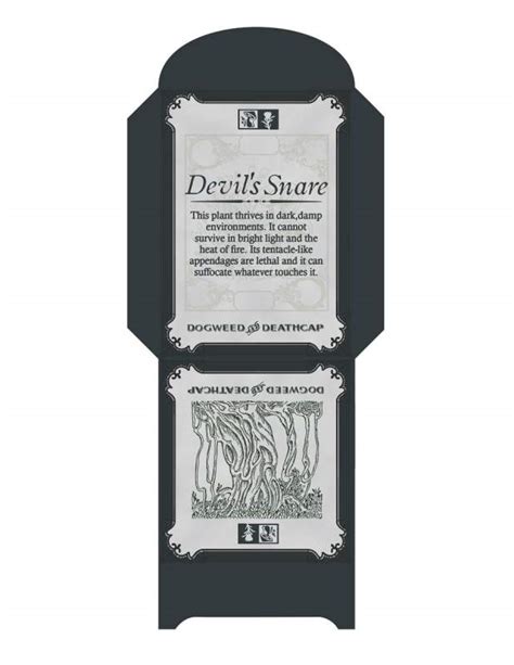 Devils Snare Seed Packet Small Rpf Costume And Prop Maker Community