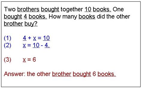 How To Solve Equations In Word Problems