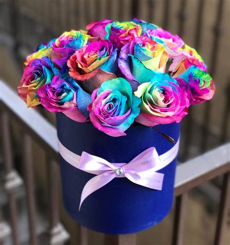 Check spelling or type a new query. Small Rainbow rose box in Glendale, CA | Boxed Flowers and ...