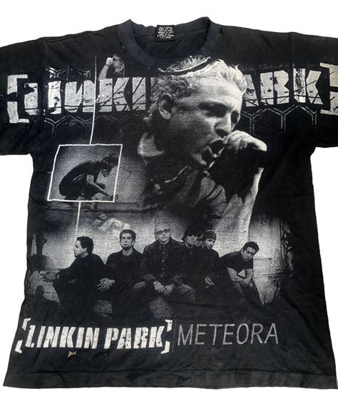 Band Tees Vintage Linkin Park Meteora All Over Print Band T Shirt Grailed