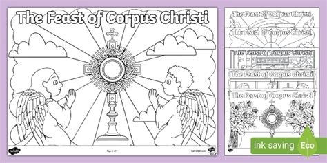 The Feast Of Corpus Christi Colouring Pages Teacher Made