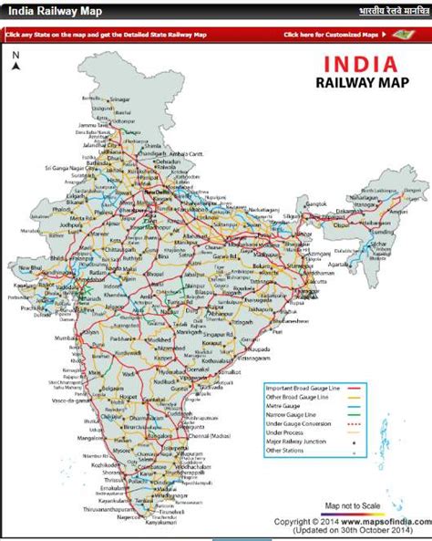 Railway Map Of India Indian Railway Map Kulturaupice