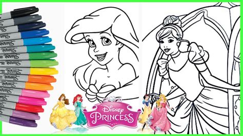 Putri duyung adalah putri laut yang paling fantastis dan indah. Mewarnai Putri Duyung Ariel Dan Cinderella | Disney ...
