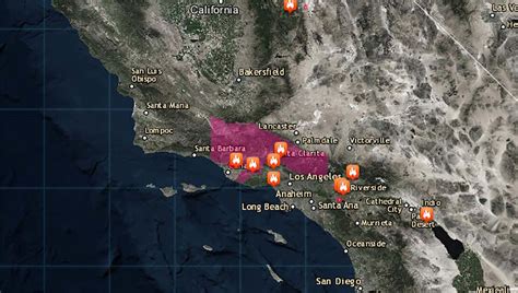 California Wildfires Map
