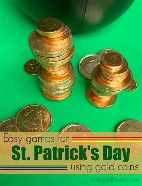 St Patricks Day Gold Coin Games Joy In The Works