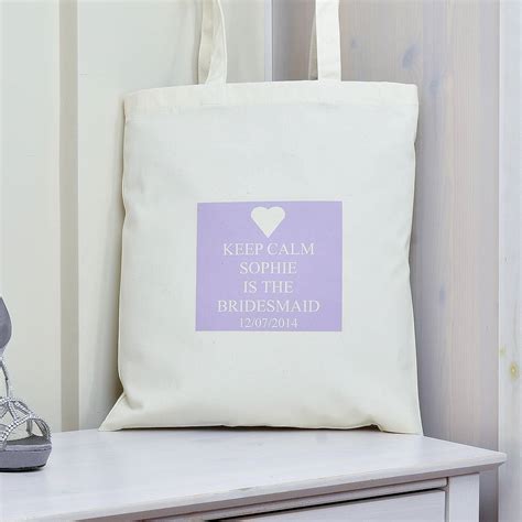 Personalised Bridesmaid Bag By Andrea Fays