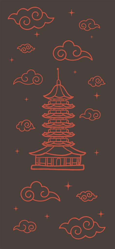 China Pagoda Wallpaper