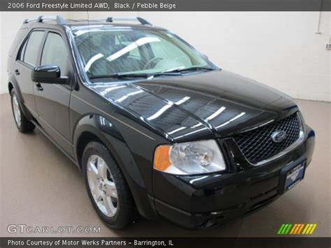 Black 2006 Ford Freestyle Limited Awd Pebble Beige Interior