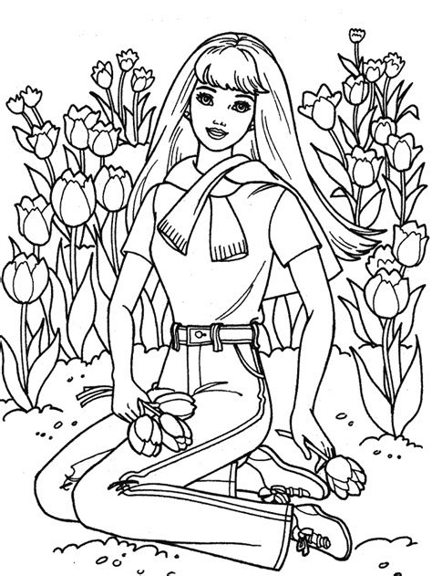 13 Barbie Fashion Fairytale Coloring Pages Printable Barbie Doll Printable Clothes Coloring