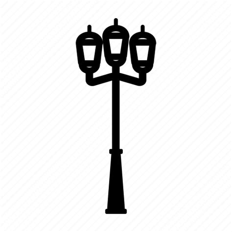 City Lamp Lights Pole Street Street Light Icon Download On