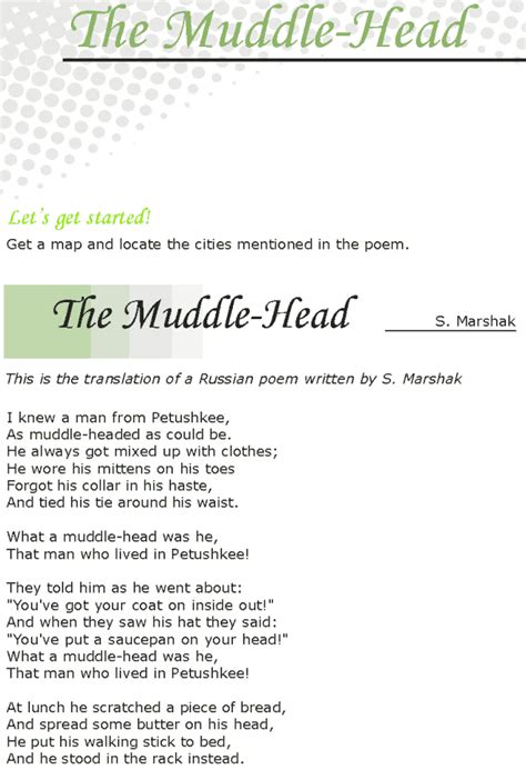 Poem Comprehension For Class 11 Thekidsworksheet