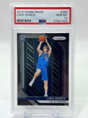 Luka Doncic 2018 19 Panini Prizm Rookie Base Mavericks 280 Rc Psa 10