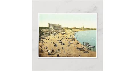 Long Sands Tynemouth England Magnificent Photoch Postcard Zazzle