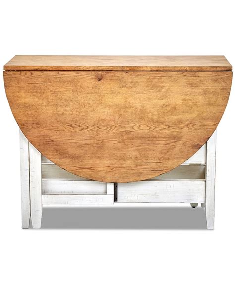 Trisha Yearwood Home Coming Home Round Counter Height Drop Leaf Table Macy S