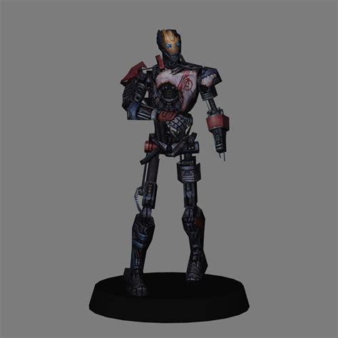 Stl File Ultron Mk1 Avengers Age Of Ultron Low Poly 3d Print・3d