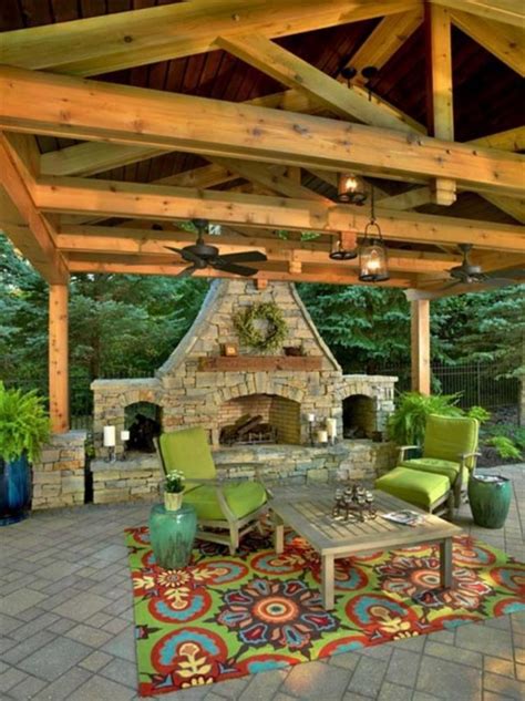50 Exciting Rustic Outdoor Fireplace Decor Ideas Page 41 Of 51