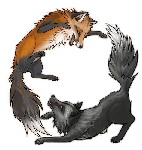Fox And Wolf Drawing At Getdrawings Free Download
