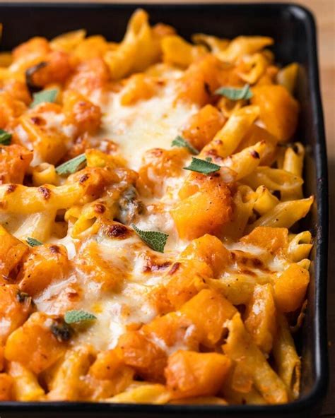 Baked Butternut Squash Pasta Best Fall Comfort Food Sip And Feast